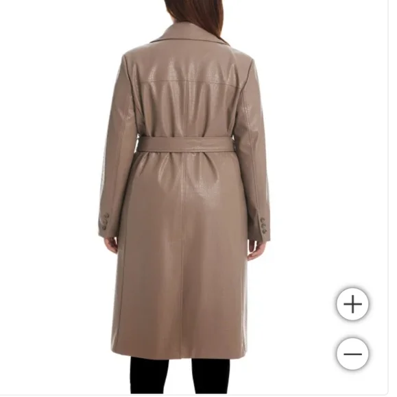 Vince Camuto Ladies' Maxi Faux Leather Jacket nwt - Picture 6 of 7